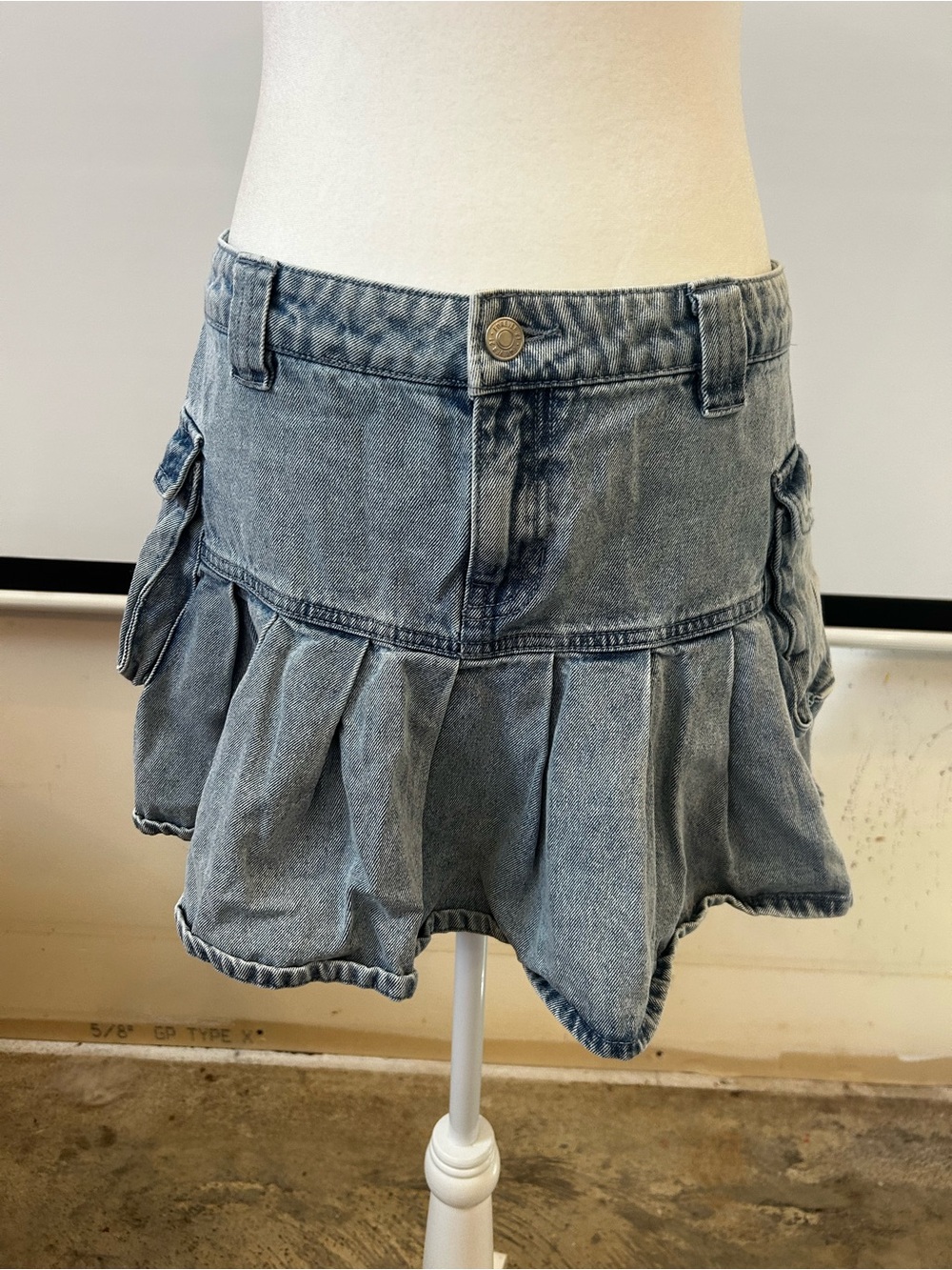 Forever 21 Light Blue Washed Denim Skirt